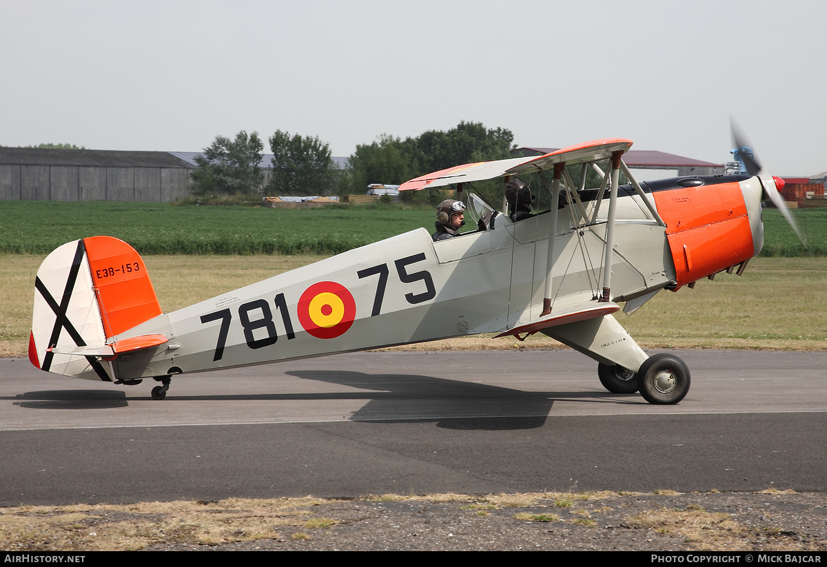 Aircraft Photo of G-BPTS / E3B-153 | CASA 1.131E Jungmann | Spain - Air Force | AirHistory.net #3116