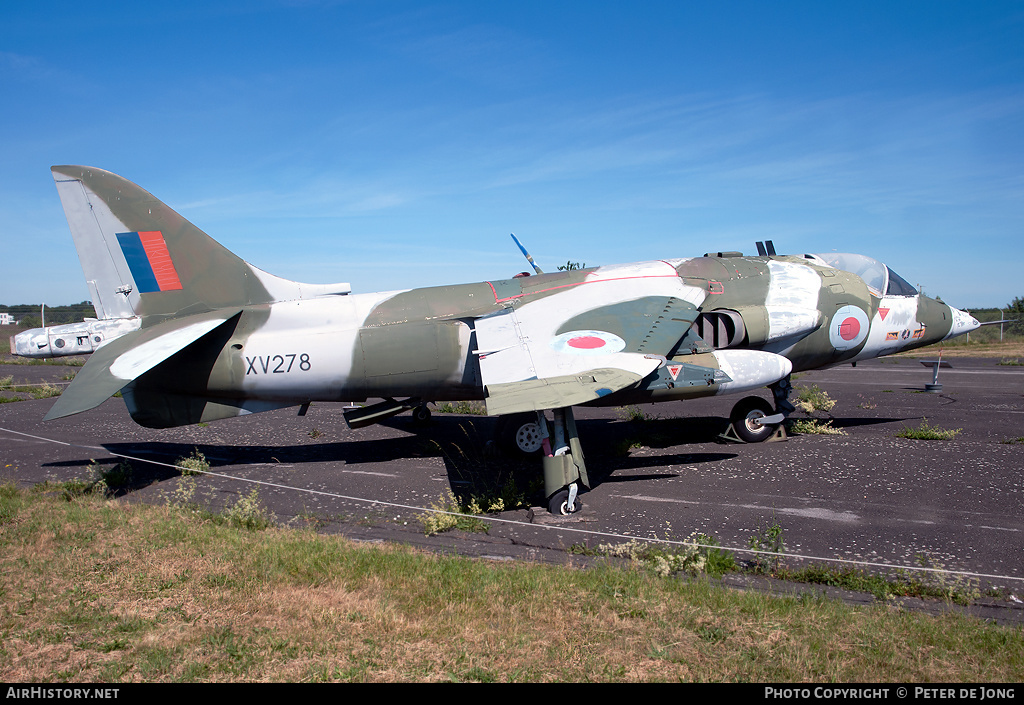 Aircraft Photo of XV278 | Hawker Siddeley Harrier GR1 | UK - Air Force | AirHistory.net #3159