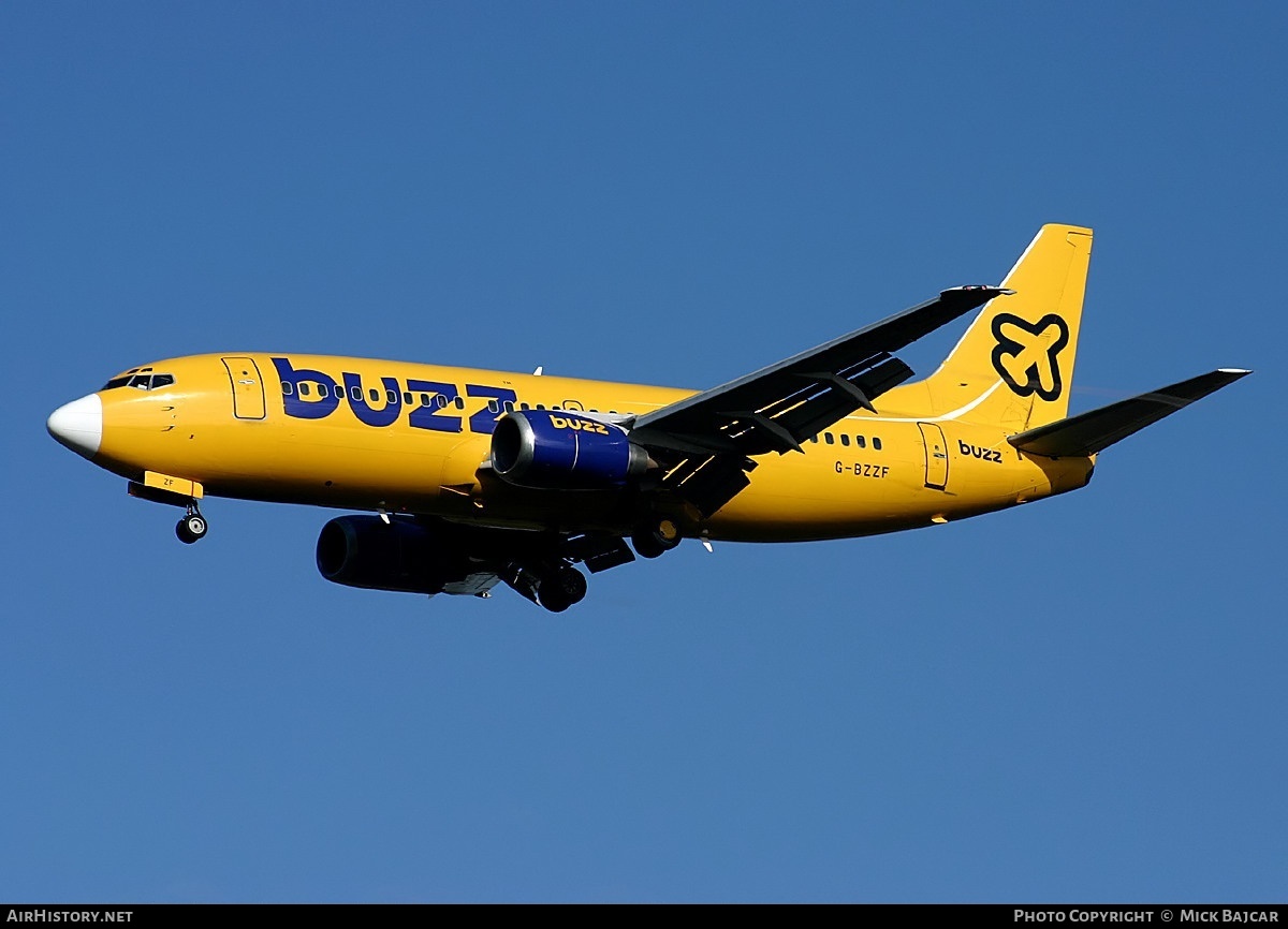 Aircraft Photo of G-BZZF | Boeing 737-3Q8 | Buzz | AirHistory.net #3202