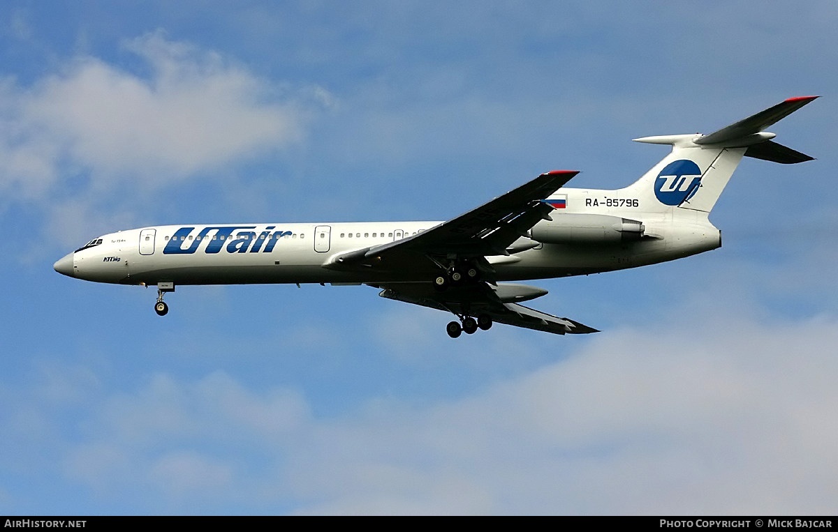 Aircraft Photo of RA-85796 | Tupolev Tu-154M | UTair | AirHistory.net #3203