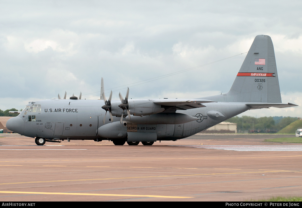 Aircraft Photo of 80-0326 / 00326 | Lockheed C-130H Hercules | USA - Air Force | AirHistory.net #3215