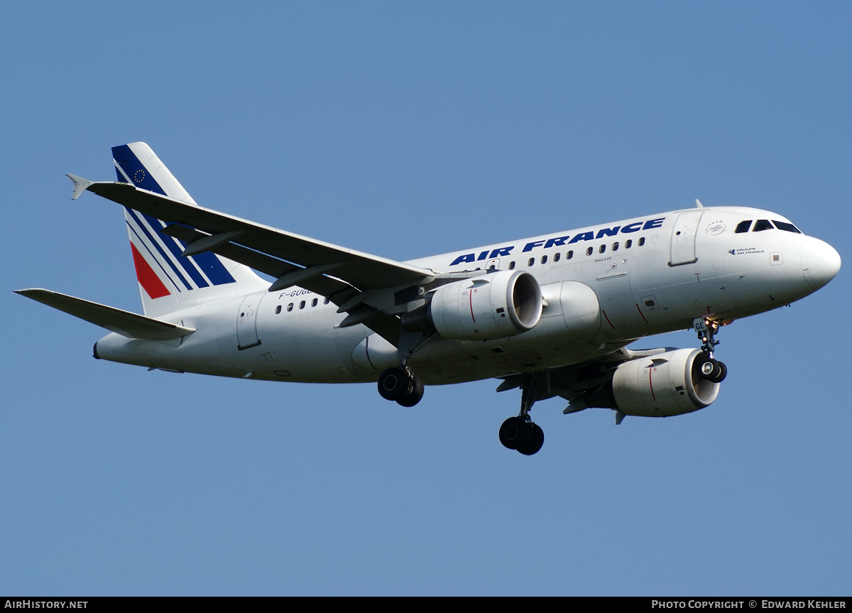 Aircraft Photo of F-GUGE | Airbus A318-111 | Air France | AirHistory.net #3259