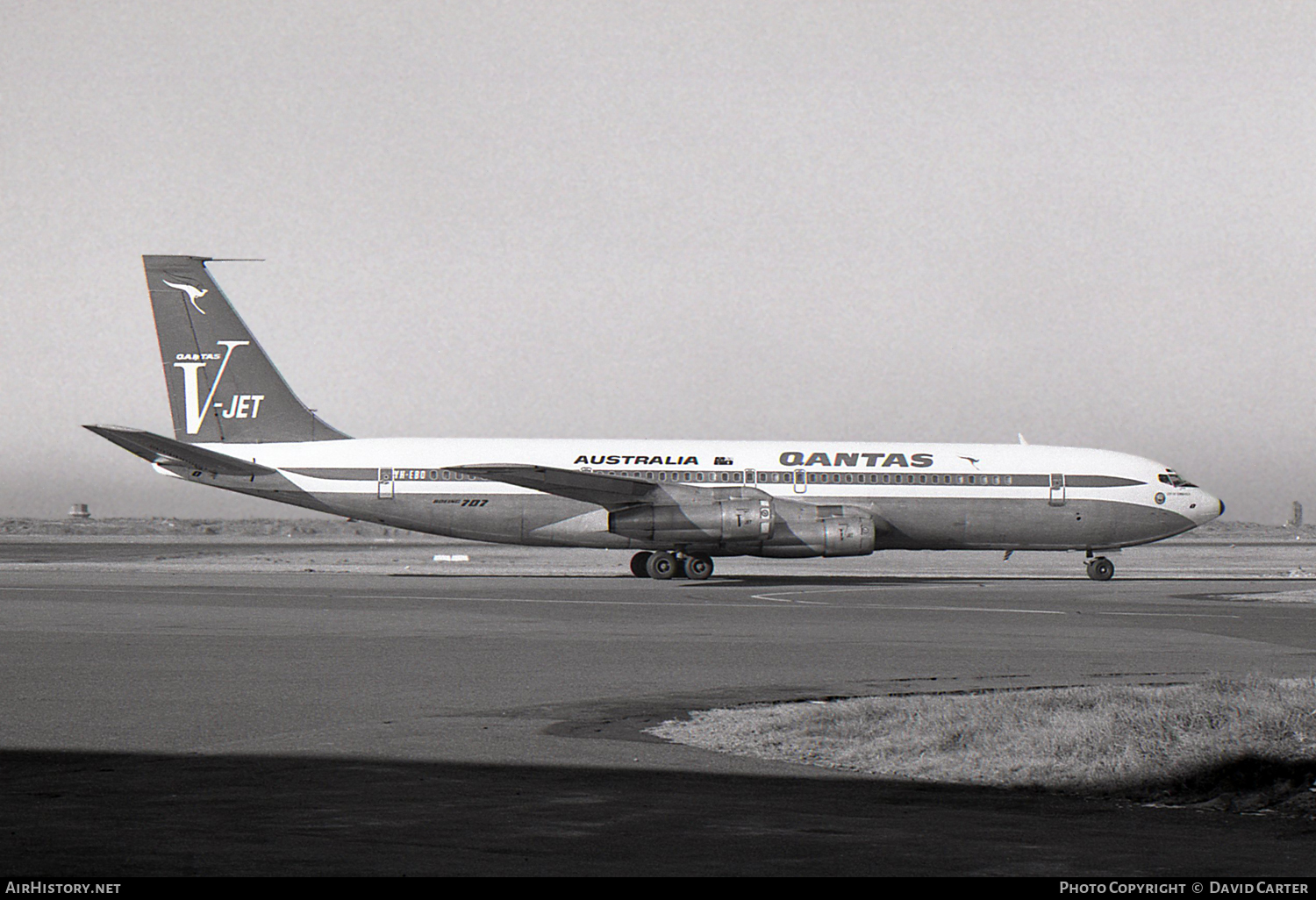 Aircraft Photo of VH-EBO | Boeing 707-338C | Qantas | AirHistory.net #3276