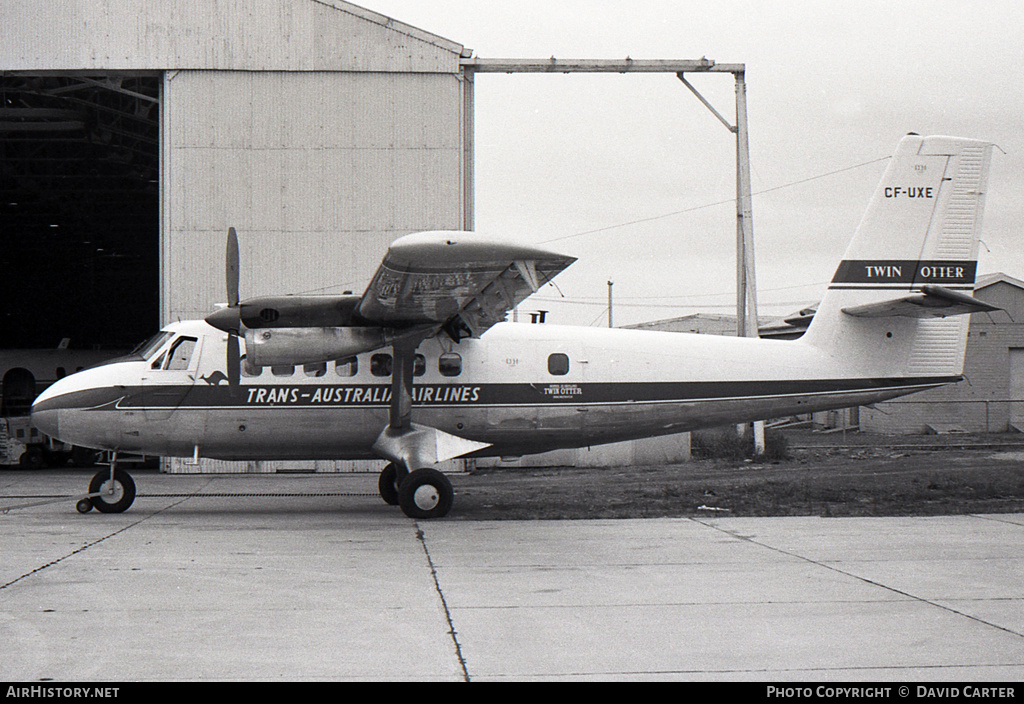 Aircraft Photo of CF-UXE | De Havilland Canada DHC-6-100 Twin Otter | Trans-Australia Airlines - TAA | AirHistory.net #3311