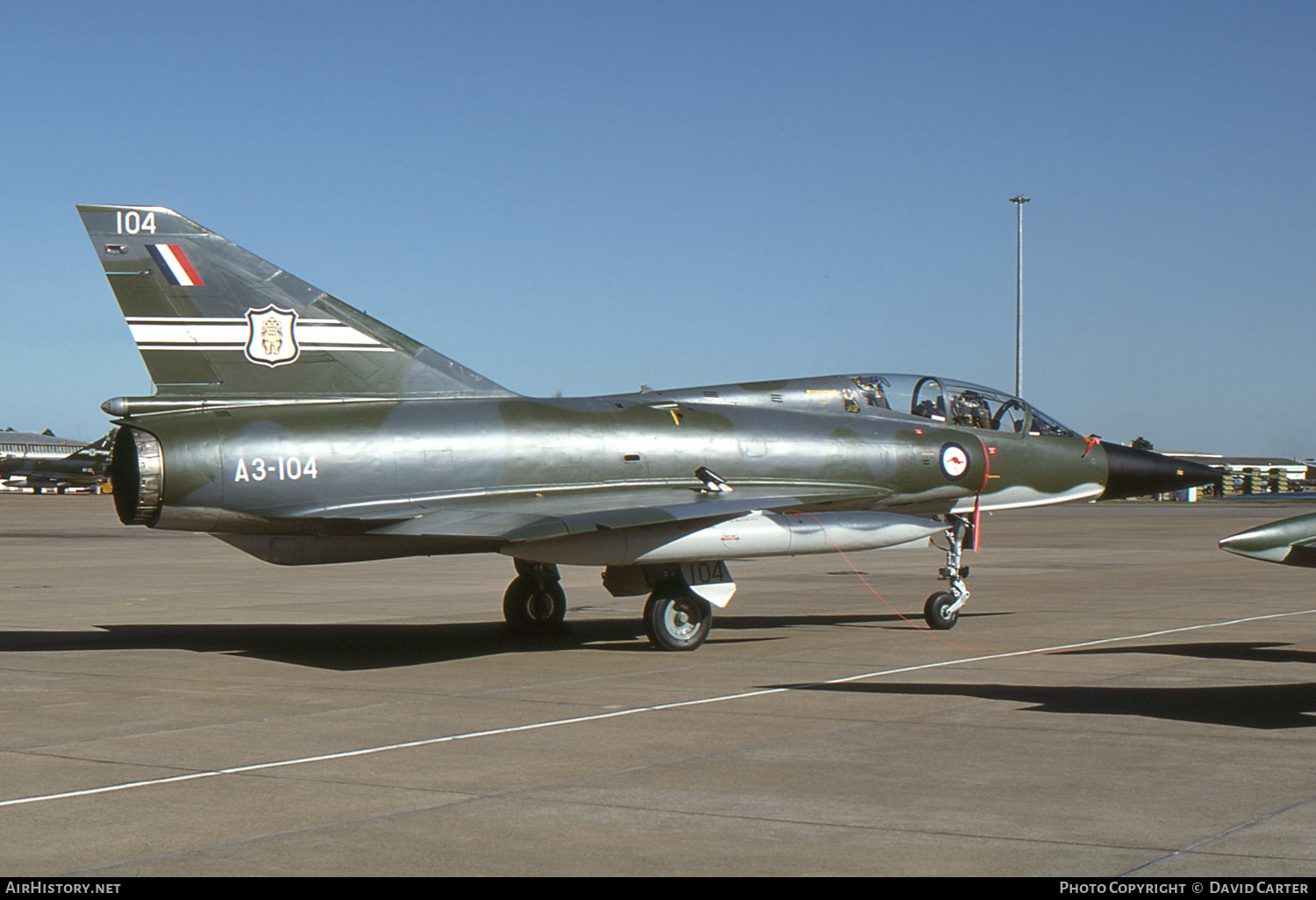 Aircraft Photo of A3-104 | Dassault Mirage IIID | Australia - Air Force | AirHistory.net #3312