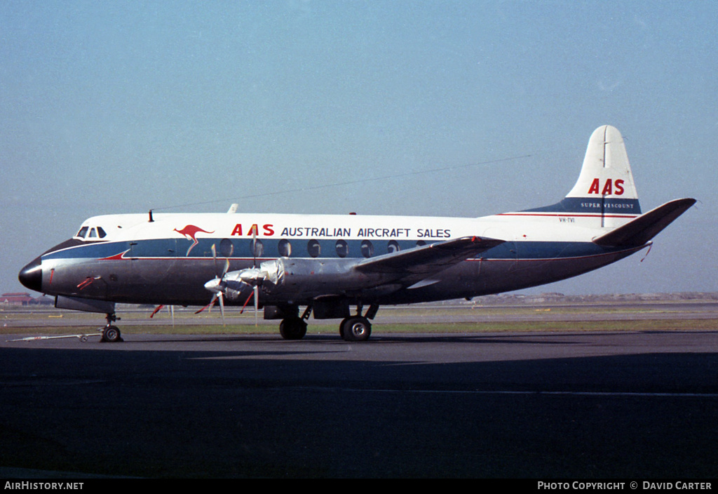 Aircraft Photo of VH-TVI | Vickers 756D Viscount | Australian Aircraft Sales - AAS | AirHistory.net #3343