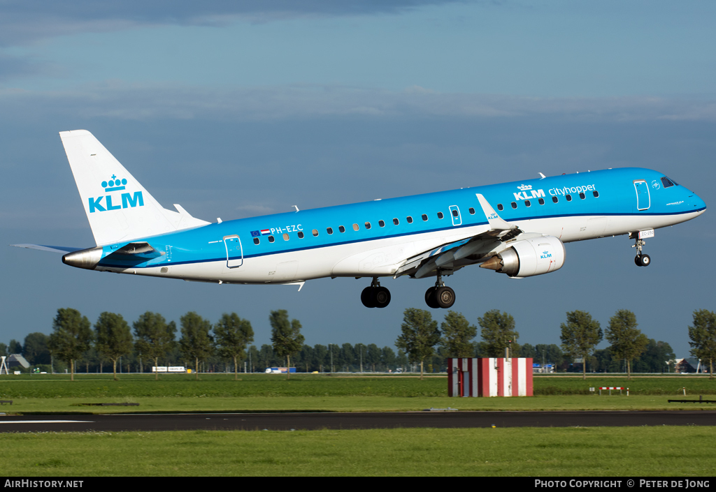 Aircraft Photo of PH-EZC | Embraer 190STD (ERJ-190-100STD) | KLM Cityhopper | AirHistory.net #3377
