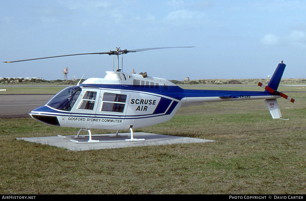 Aircraft Photo of VH-AHV | Bell 206B JetRanger II | Scruse Air | AirHistory.net #3385