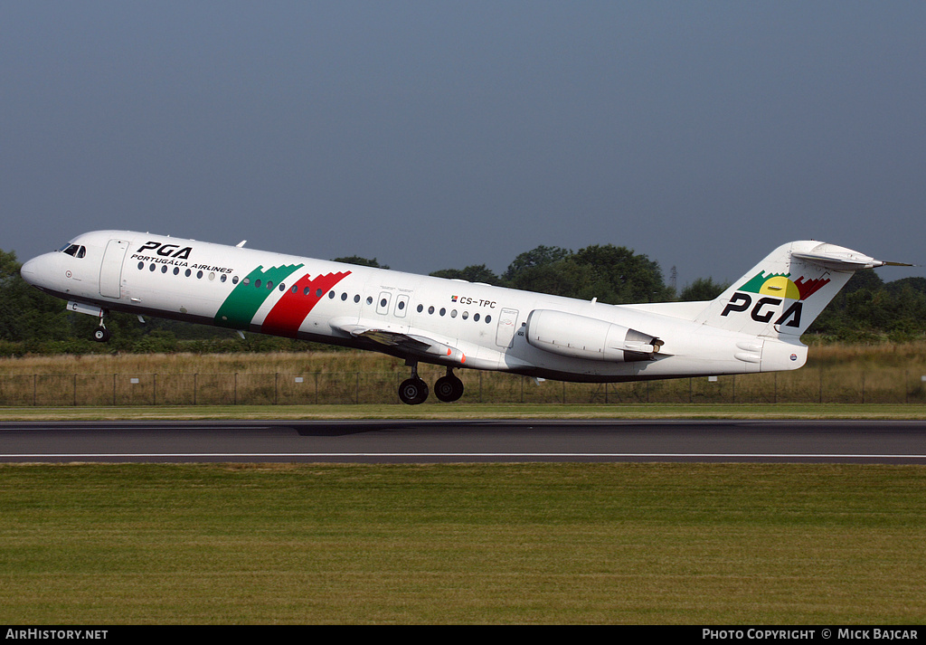 Aircraft Photo of CS-TPC | Fokker 100 (F28-0100) | Portugália Airlines - PGA | AirHistory.net #3428