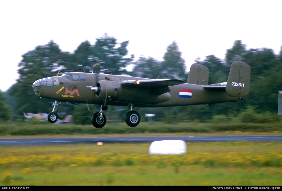 Aircraft Photo of N320SQ / N5-149 | North American B-25N Mitchell | Netherlands East Indies - Air Force | AirHistory.net #3456