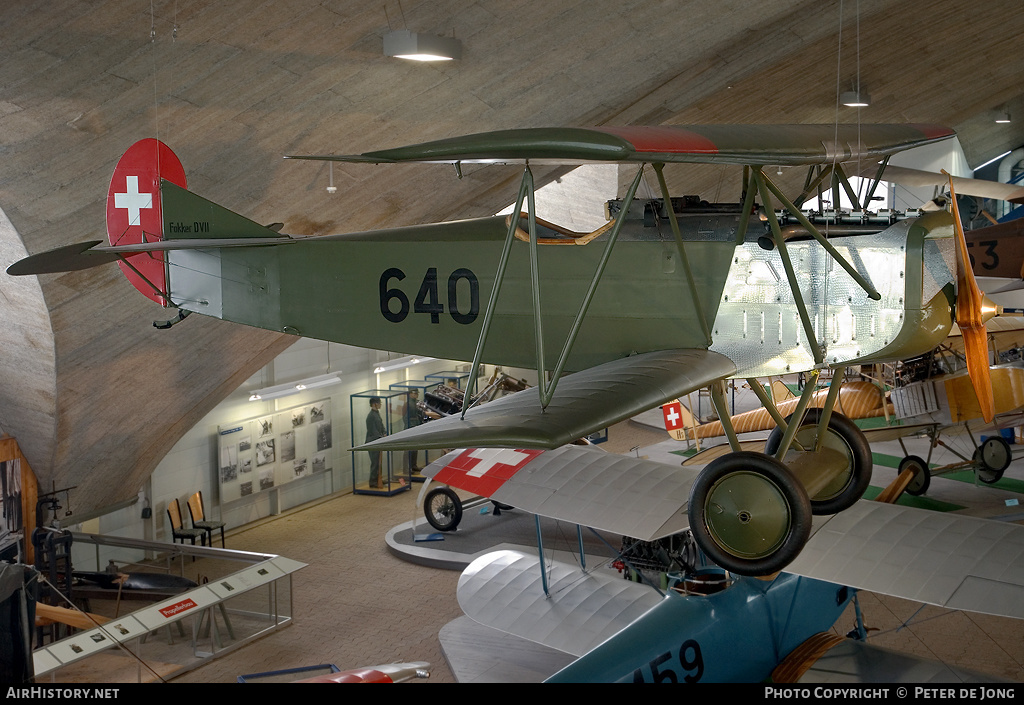 Aircraft Photo of 640 | Fokker D.VII | Switzerland - Air Force | AirHistory.net #3461