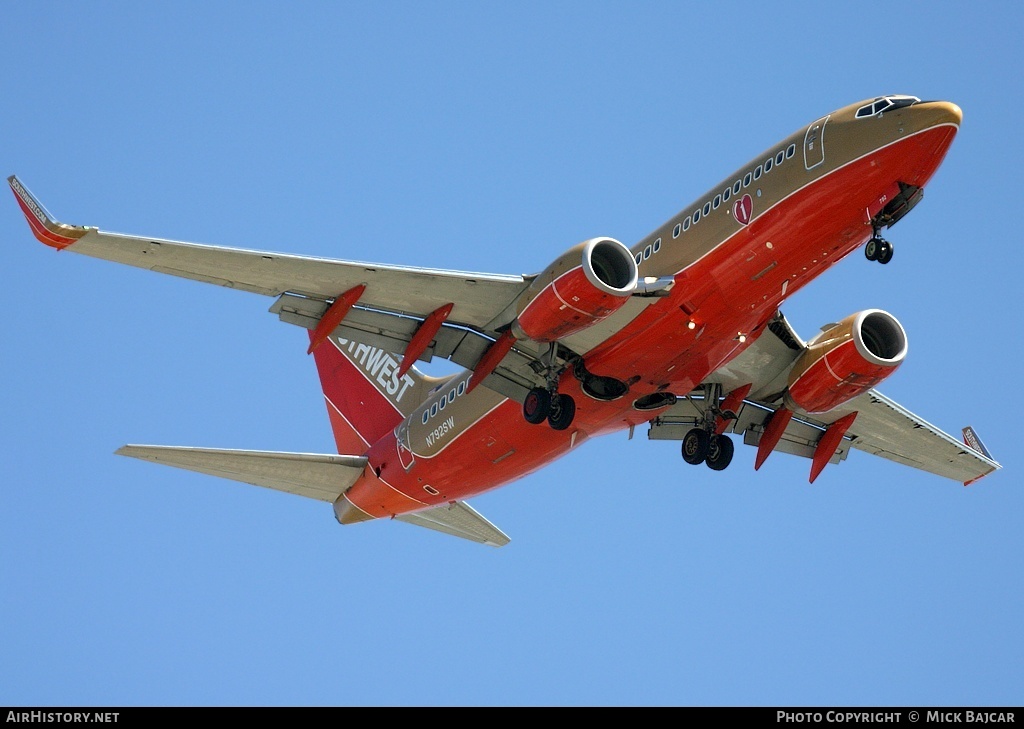 Aircraft Photo of N792SW | Boeing 737-7H4 | Southwest Airlines | AirHistory.net #3529