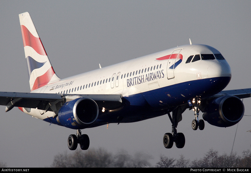 Aircraft Photo of G-BUSH | Airbus A320-211 | British Airways | AirHistory.net #3607