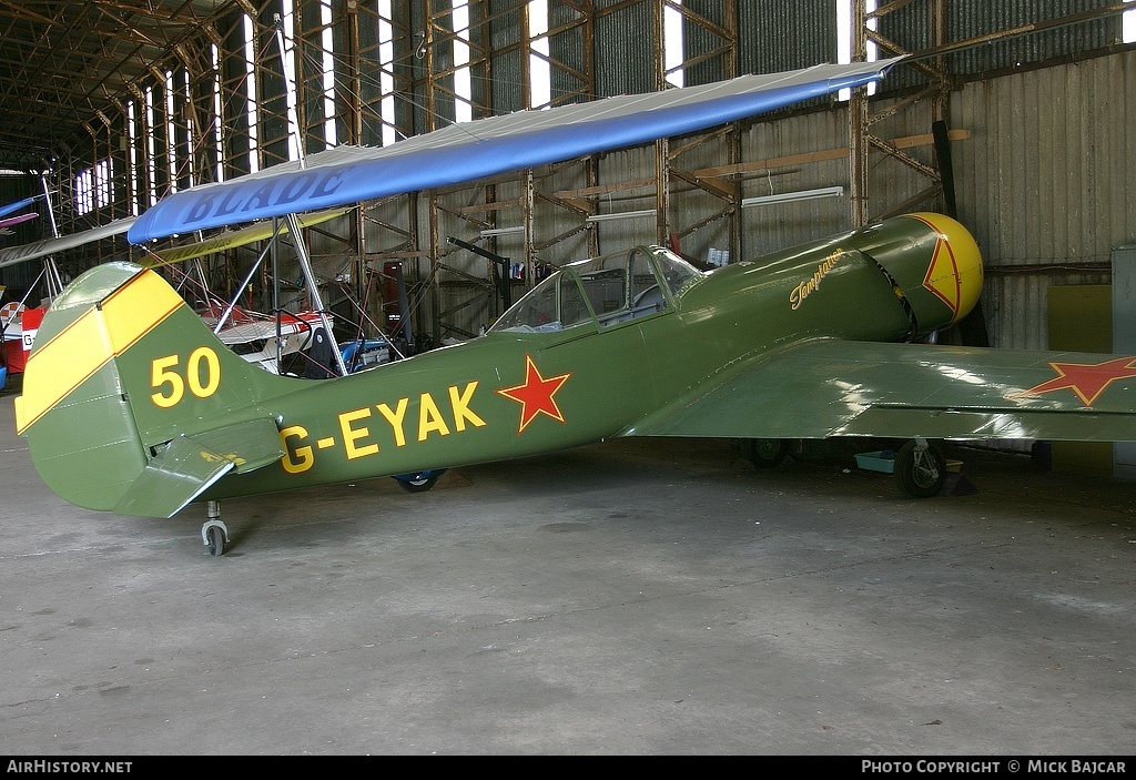 Aircraft Photo of G-EYAK | Yakovlev Yak-50 | AirHistory.net #3624