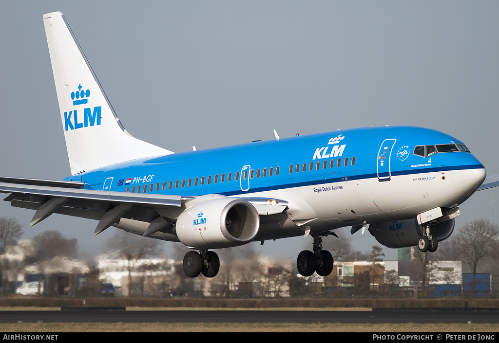 Aircraft Photo of PH-BGF | Boeing 737-7K2 | KLM - Royal Dutch Airlines | AirHistory.net #3637