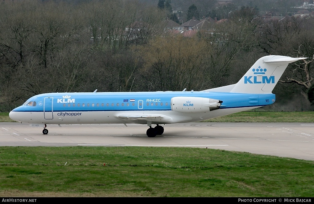 Aircraft Photo of PH-KZC | Fokker 70 (F28-0070) | KLM Cityhopper | AirHistory.net #3678