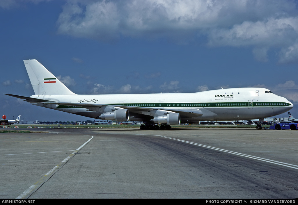 Aircraft Photo of EP-NHV | Boeing 747-131(F) | Iran Air | AirHistory.net #3690