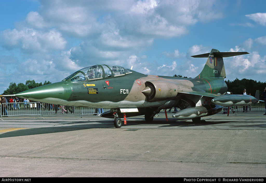 Aircraft Photo of FC11 | Lockheed TF-104G Starfighter | Belgium - Air Force | AirHistory.net #3714