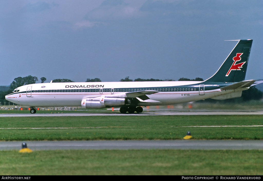 Aircraft Photo of G-AYVG | Boeing 707-321 | Donaldson International Airways | AirHistory.net #3716