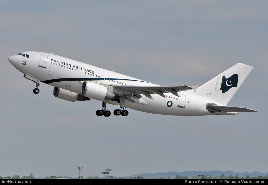 Aircraft Photo of J-757 | Airbus A310-304 | Pakistan - Air Force | AirHistory.net #3719