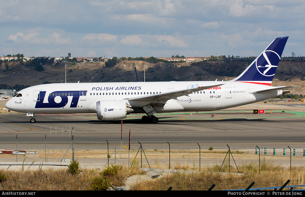 Aircraft Photo of SP-LRF | Boeing 787-8 Dreamliner | LOT Polish Airlines - Polskie Linie Lotnicze | AirHistory.net #3739