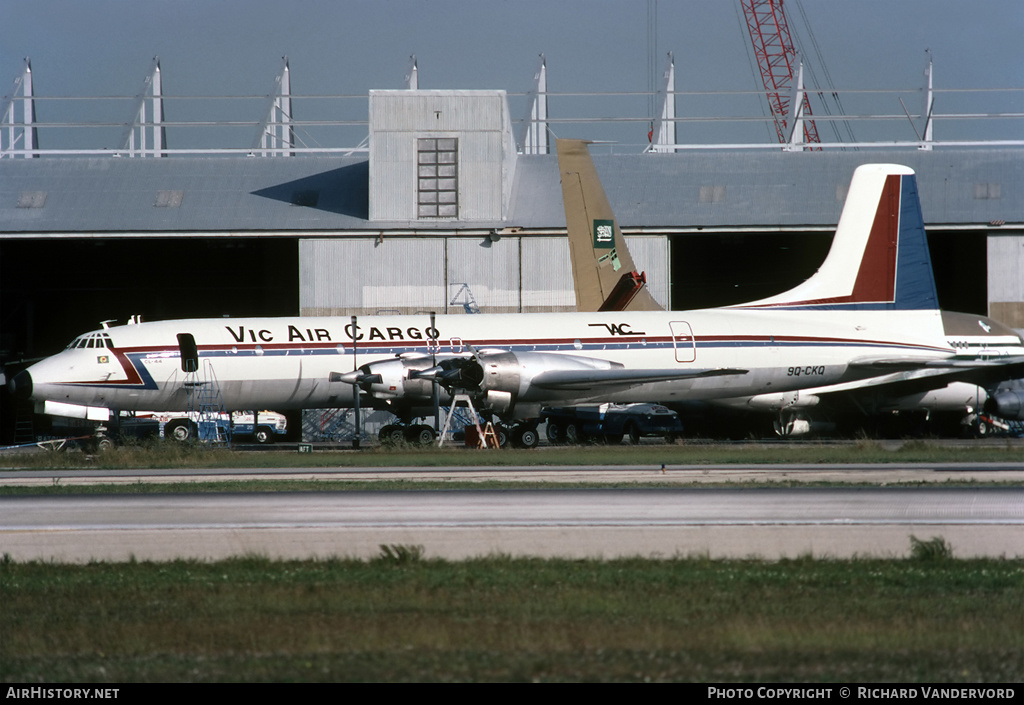 Aircraft Photo of 9Q-CKQ | Canadair CC-106 Yukon (CL-44-6) | Vic Air Cargo | AirHistory.net #3764