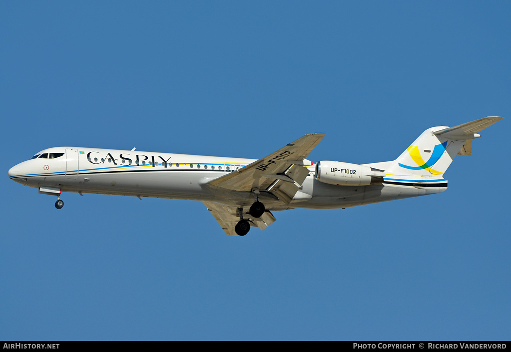 Aircraft Photo of UP-F1002 | Fokker 100 (F28-0100) | Caspiy | AirHistory.net #3768