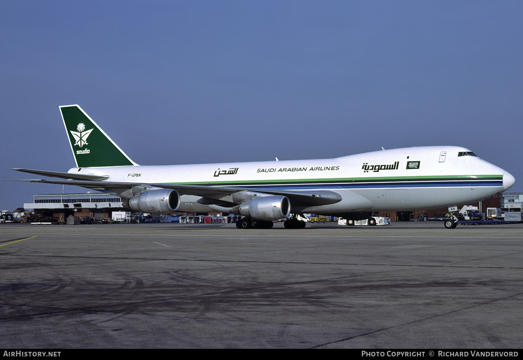 Aircraft Photo of F-GPAN | Boeing 747-2B3F/SCD | Saudia - Saudi Arabian Airlines Cargo | AirHistory.net #3801