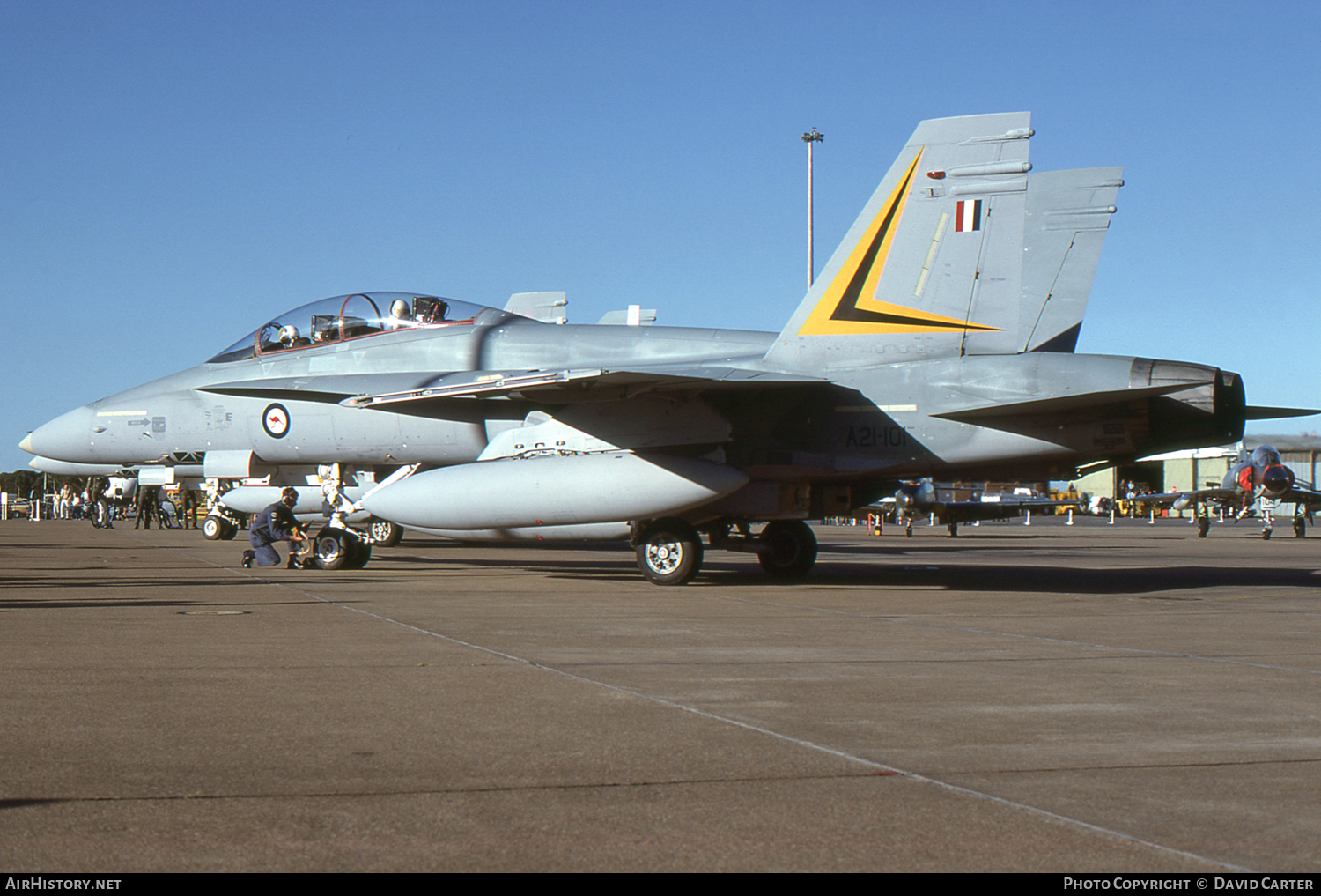 Aircraft Photo of A21-101 | McDonnell Douglas F/A-18B Hornet | Australia - Air Force | AirHistory.net #3821