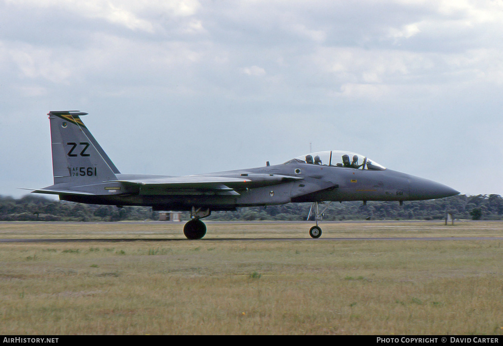 Aircraft Photo of 78-0561 / AF78-561 | McDonnell Douglas F-15D Eagle | USA - Air Force | AirHistory.net #3834