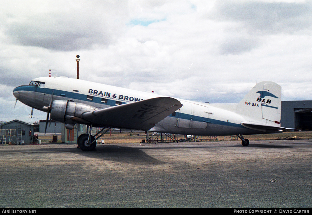 Aircraft Photo of VH-BAA | Douglas C-47A Skytrain | Brain and Brown | AirHistory.net #3847