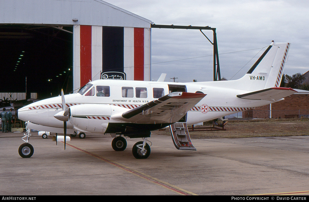 Aircraft Photo of VH-AMD | Beech 65-B80 Queen Air | Department of Health NSW | AirHistory.net #3926