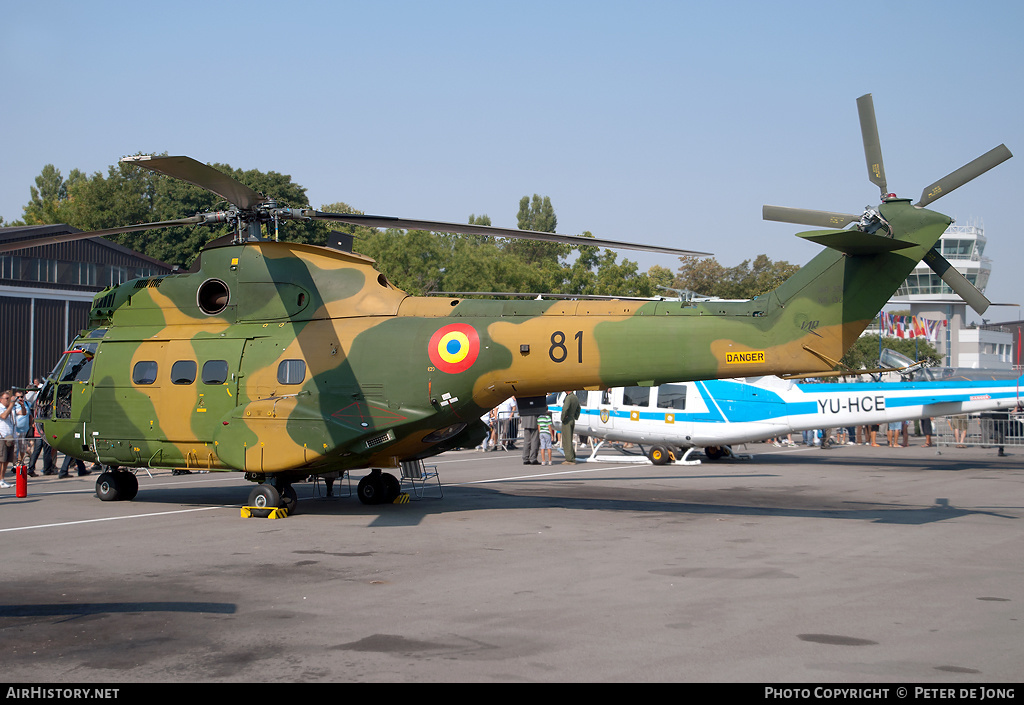 Aircraft Photo of 81 | Aerospatiale IAR-330M Puma | Romania - Air Force | AirHistory.net #3984