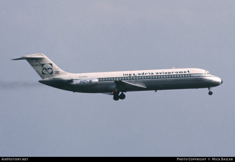 Aircraft Photo of YU-AHJ | McDonnell Douglas DC-9-32 | Inex-Adria Airways | AirHistory.net #4039