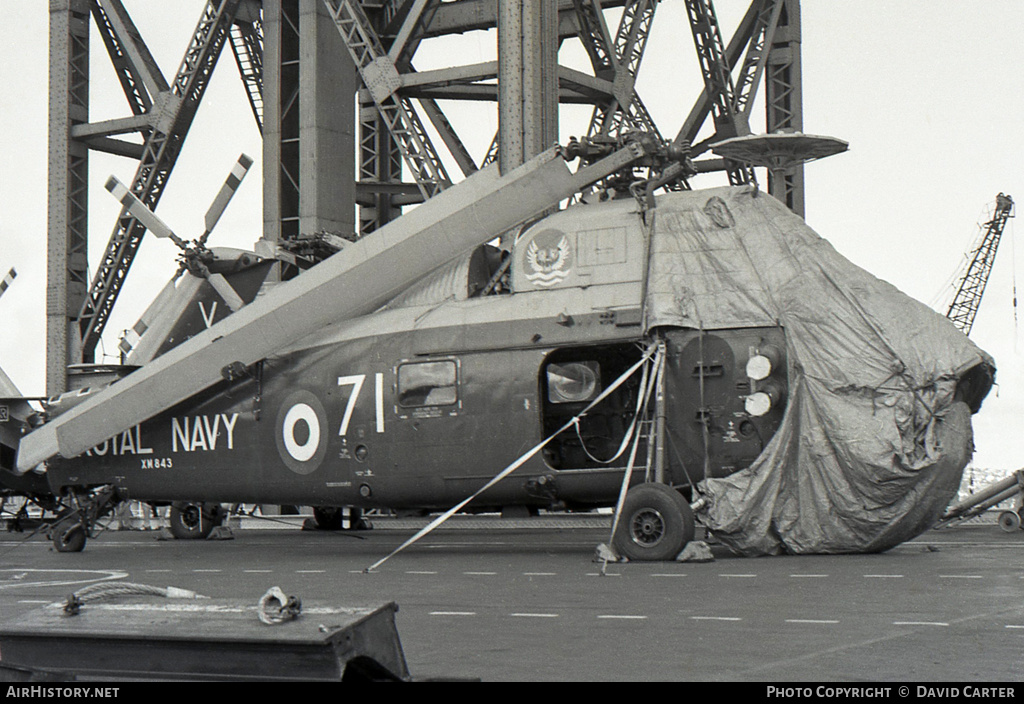 Aircraft Photo of XM843 | Westland WS-58 Wessex HAS.1 | UK - Navy | AirHistory.net #4099