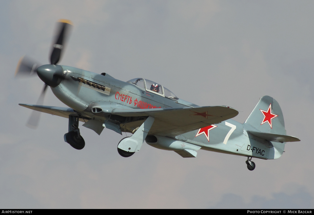 Aircraft Photo of D-FYAC / 7 white | Yakovlev Yak-3M | Russia - Air Force | AirHistory.net #4118