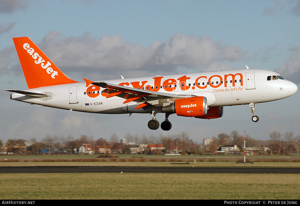 Aircraft Photo of G-EZAN | Airbus A319-111 | EasyJet | AirHistory.net #4138