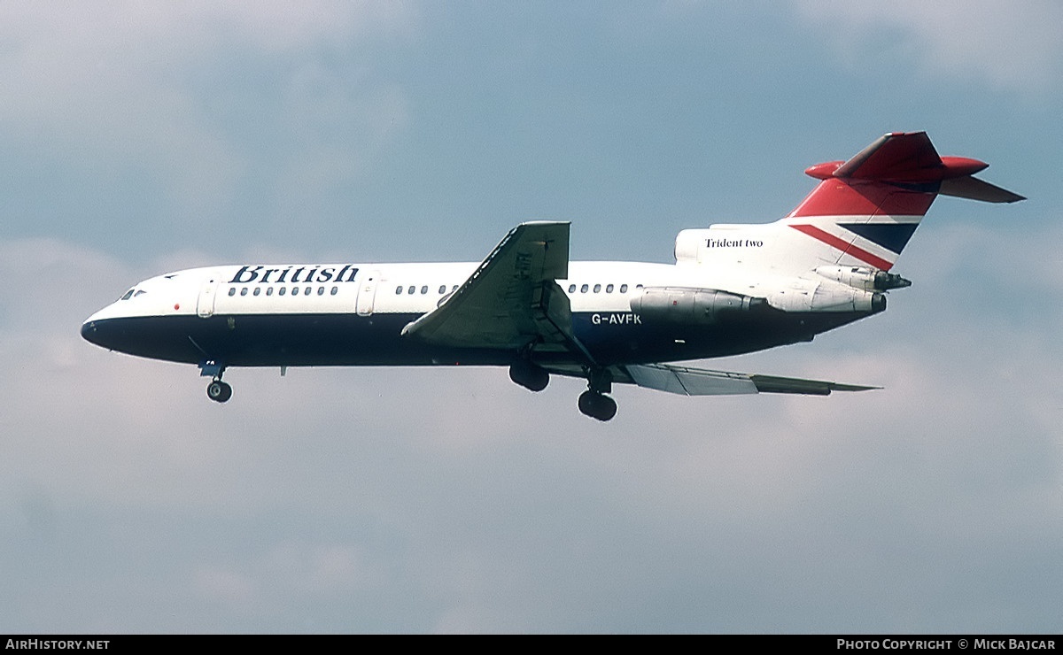 Aircraft Photo of G-AVFK | Hawker Siddeley HS-121 Trident 2E | British Airways | AirHistory.net #4161
