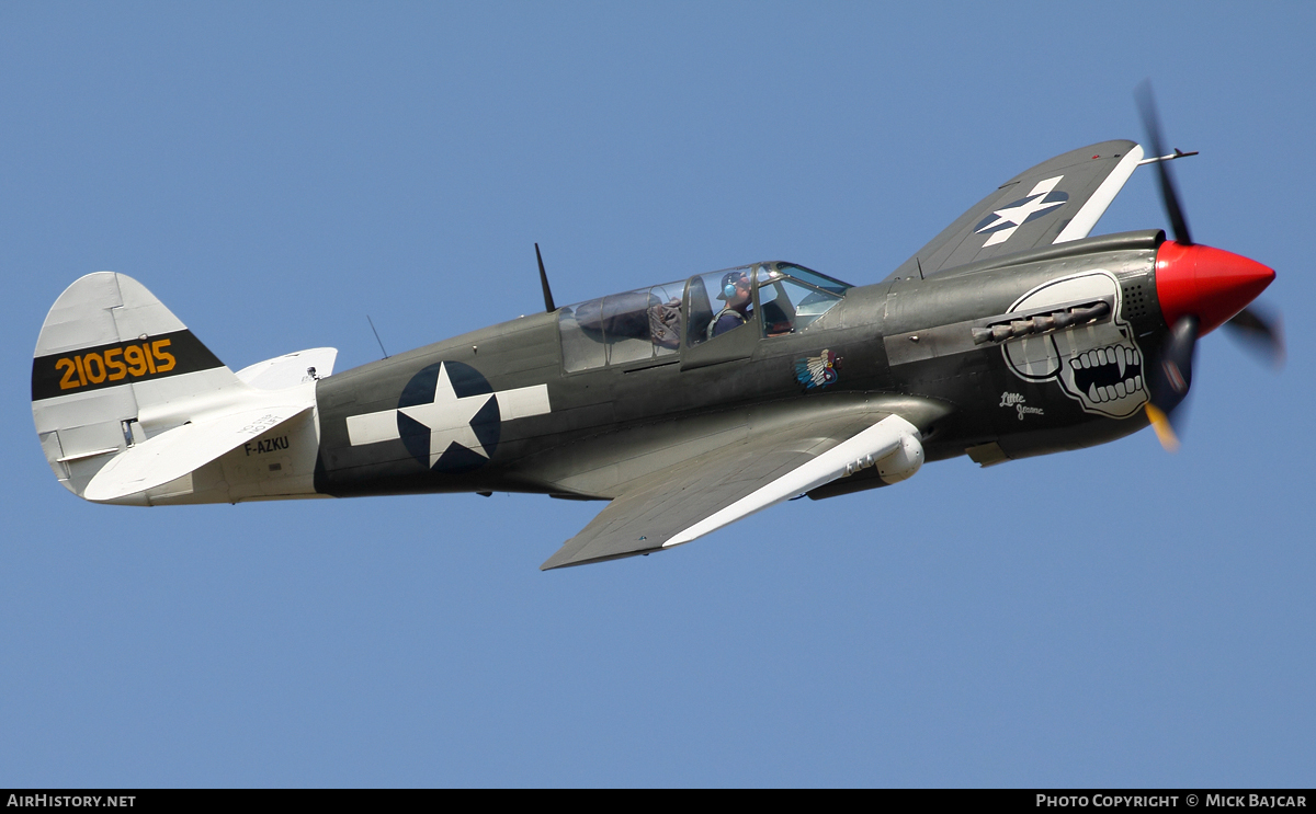 Aircraft Photo of F-AZKU / 2105915 | Curtiss P-40N Kittyhawk | USA - Air Force | AirHistory.net #4164