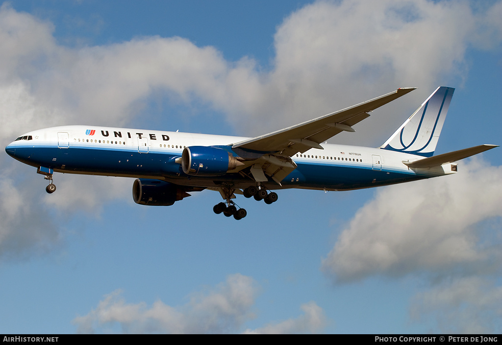 Aircraft Photo of N778UA | Boeing 777-222 | United Airlines | AirHistory.net #4207