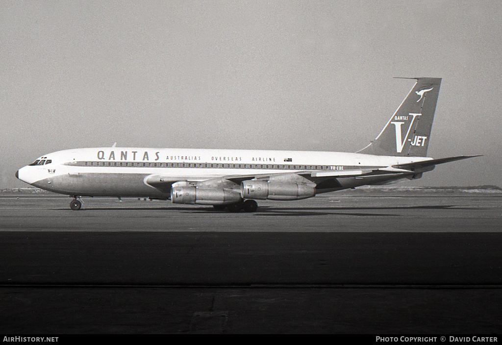 Aircraft Photo of VH-EBE | Boeing 707-138B | Qantas | AirHistory.net #4210