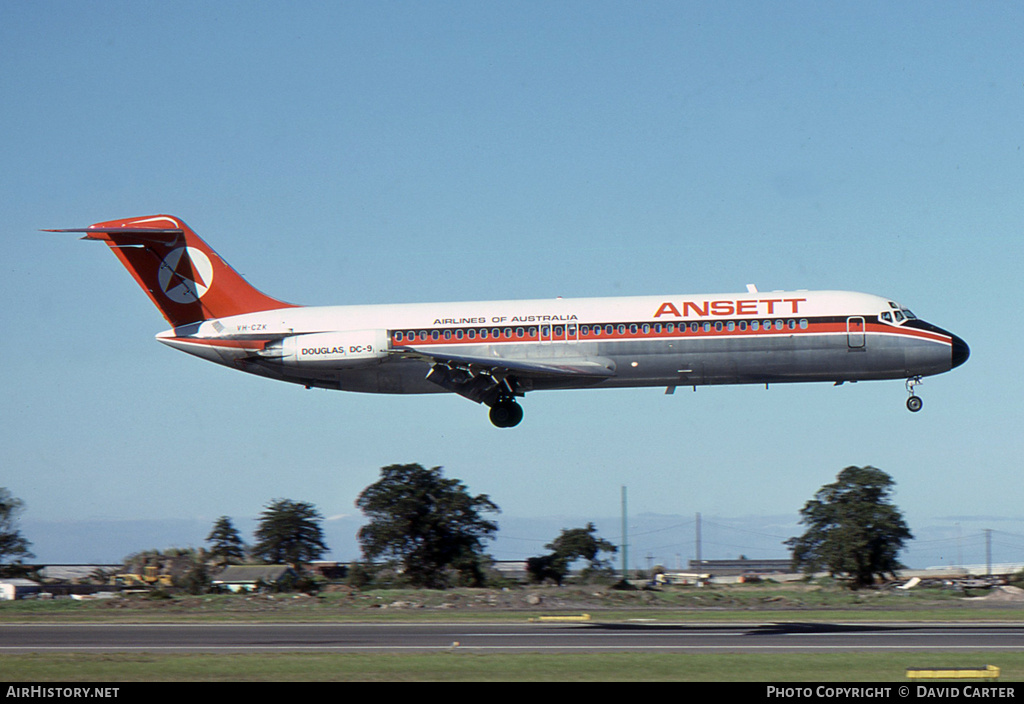 Aircraft Photo of VH-CZK | McDonnell Douglas DC-9-31 | Ansett Airlines of Australia | AirHistory.net #4219