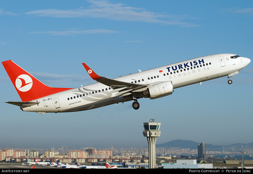 Aircraft Photo of TC-JFJ | Boeing 737-8F2 | Turkish Airlines | AirHistory.net #4245