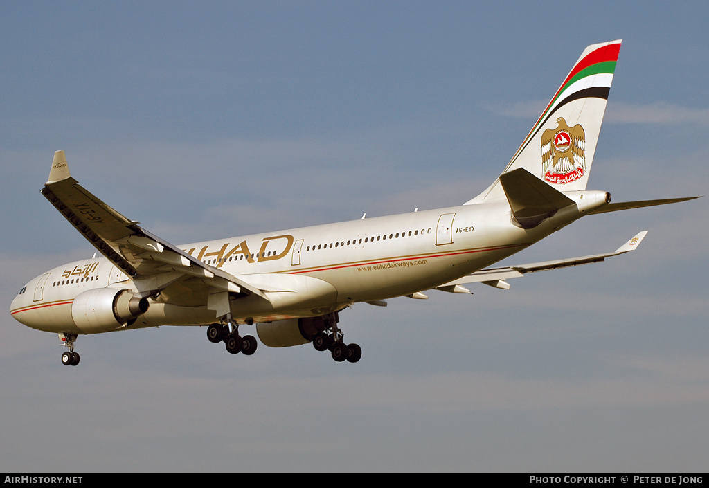 Aircraft Photo of A6-EYX | Airbus A330-223 | Etihad Airways | AirHistory.net #4258