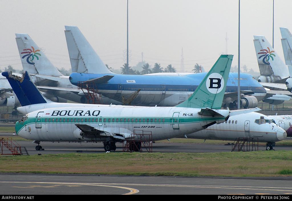 Aircraft Photo of PK-IJK | Boeing 737-230/Adv | Bouraq Indonesia Airlines | AirHistory.net #4265