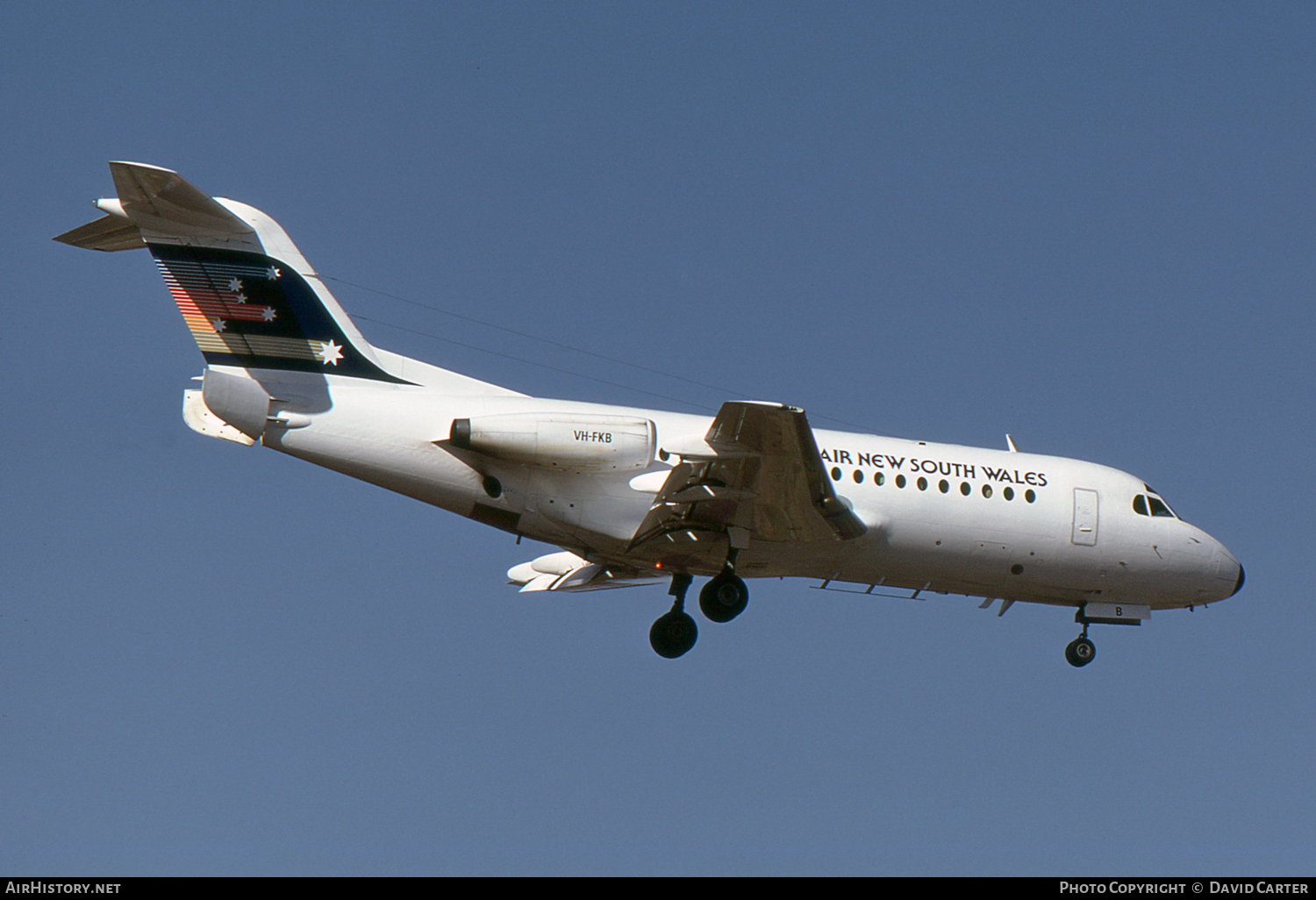 Aircraft Photo of VH-FKB | Fokker F28-1000 Fellowship | Air New South Wales | AirHistory.net #4283