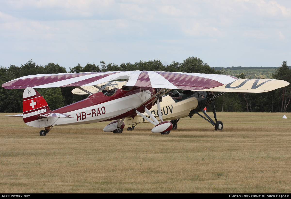 Aircraft Photo of HB-RAO | Morane-Saulnier MS-317 | AirHistory.net #4315