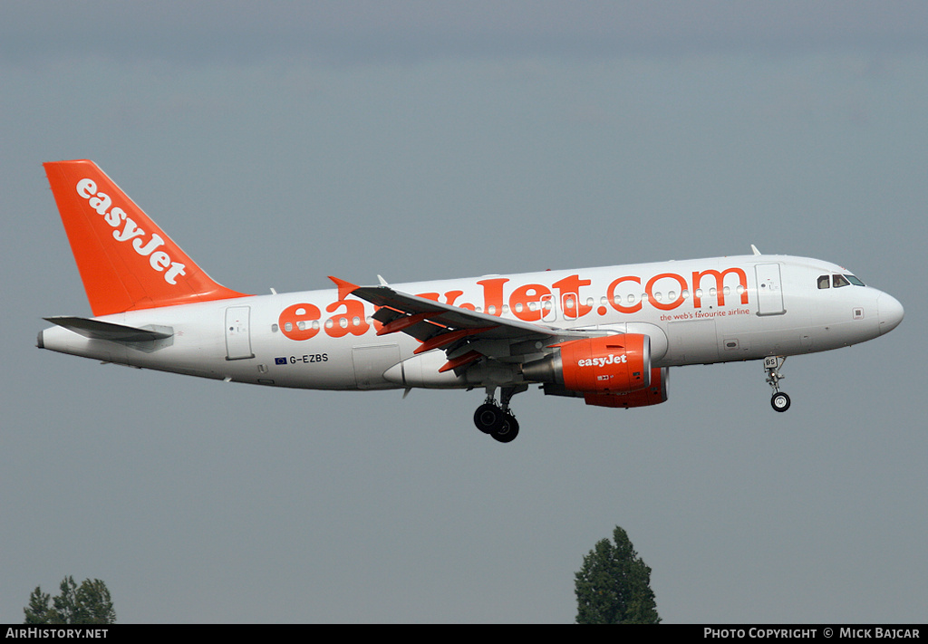 Aircraft Photo of G-EZBS | Airbus A319-111 | EasyJet | AirHistory.net #4332