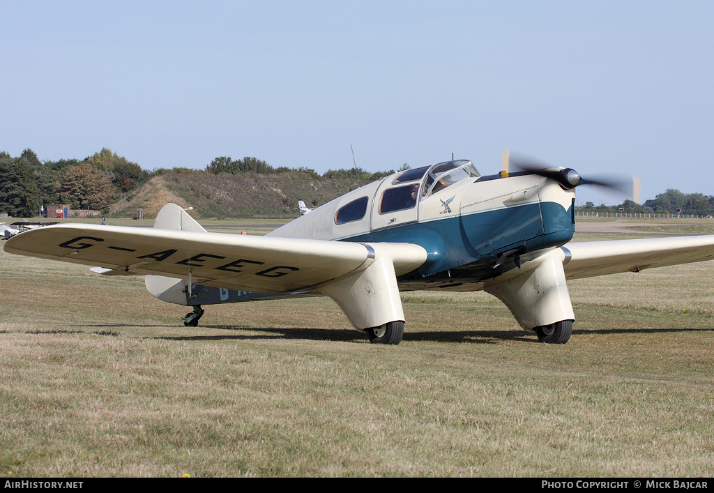 Aircraft Photo of G-AEEG | Miles M.3A Falcon Major | AirHistory.net #4360