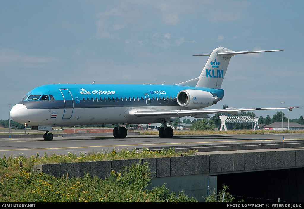 Aircraft Photo of PH-KZG | Fokker 70 (F28-0070) | KLM Cityhopper | AirHistory.net #4375